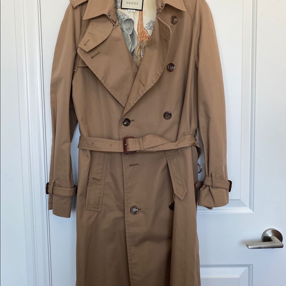 Gucci Cat Embroidered Trench Coat, size 40 - Picture 2 of 10